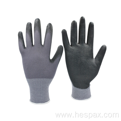 Hespax Seamless Safety PU Work Cut Resistant Gloves